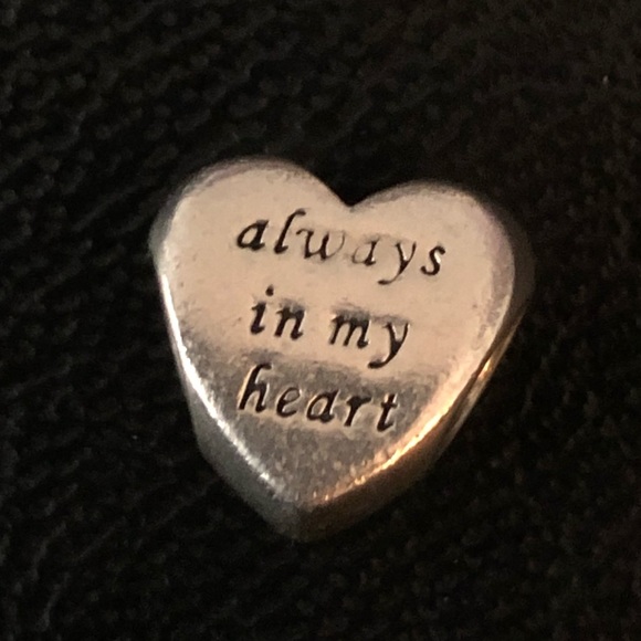 Authentic Pandora Always in My Heart two tone charm / 791523CZ / GUC - Picture 3 of 6